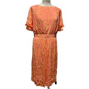 Ava & Viv‎ Floral Coral Dress 2X New